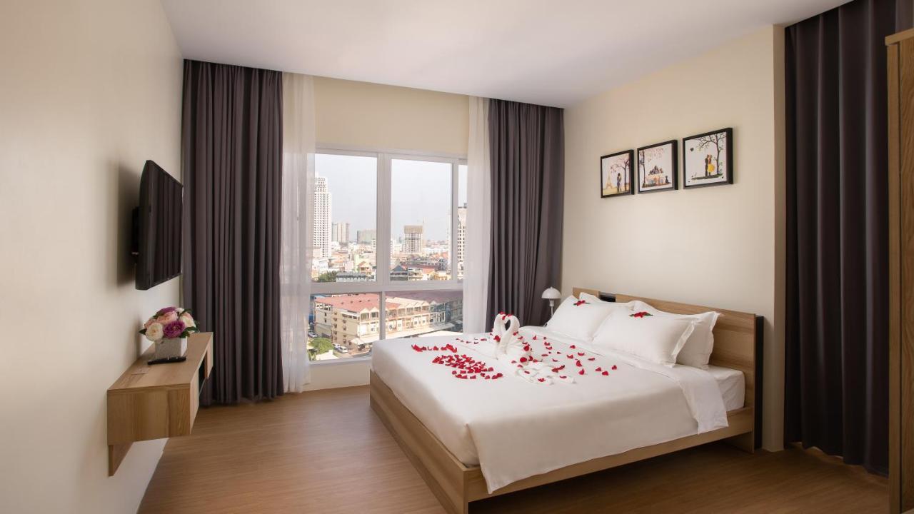 Tk View Hotel & Apartment Phnom Penh Exterior photo
