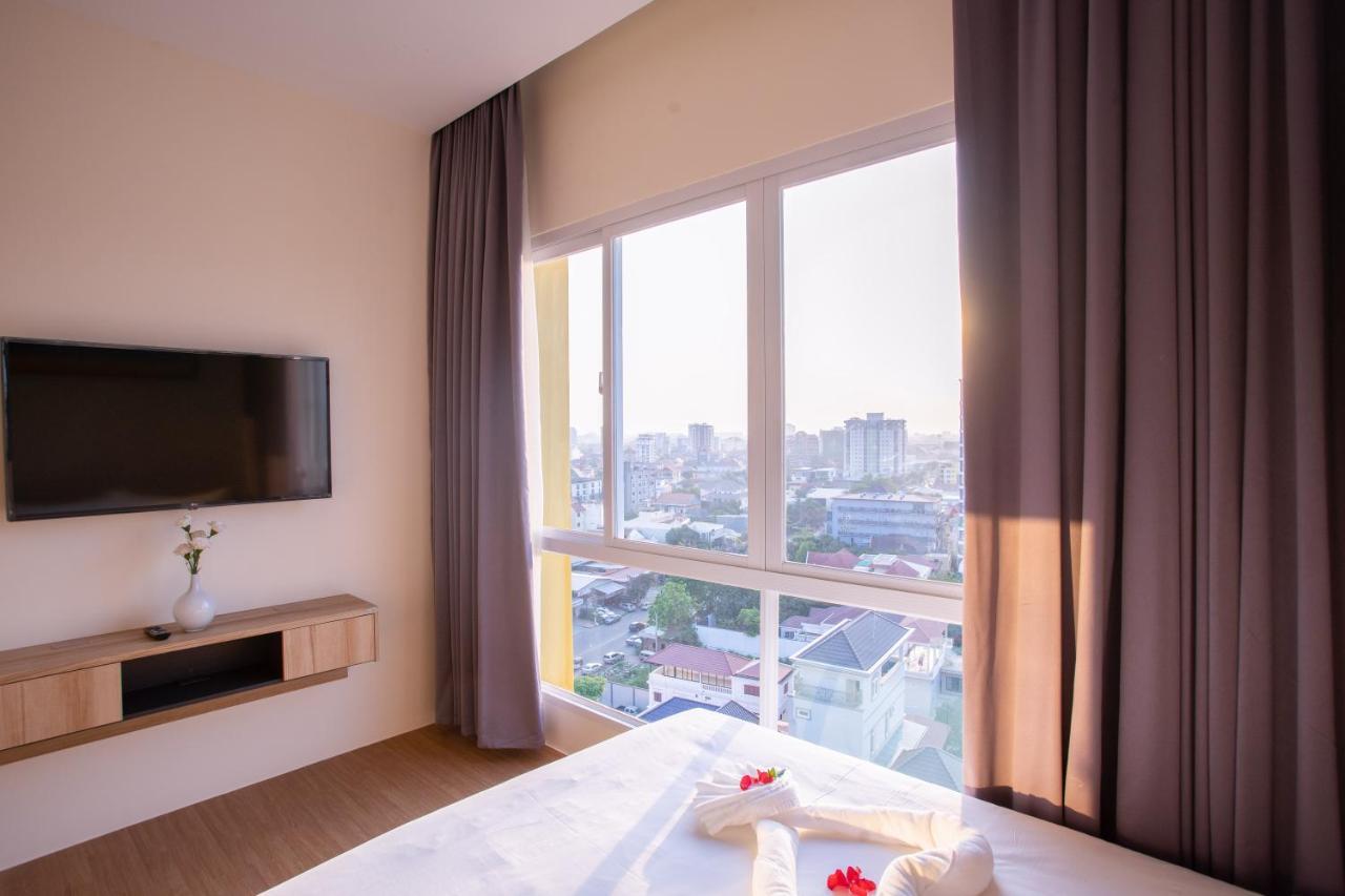 Tk View Hotel & Apartment Phnom Penh Exterior photo
